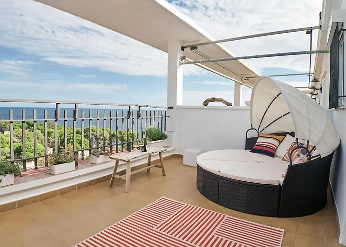アパート Beachfront Studio, Sea Views, Rooftop Terrace, Playa De Aro